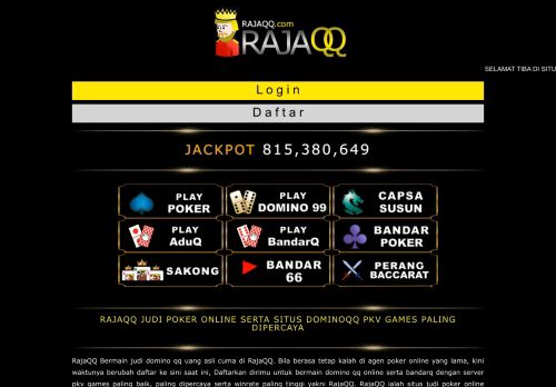 
                            13. Rajaqq - Daftar Dewaqq | Link Login dan daftar dewaqq.com