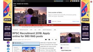 
                            11. Rajasthan recruitment 2018: RPSC Recruitment 2018: Apply online for ...