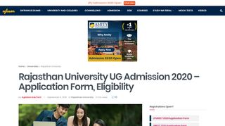 
                            11. Rajasthan University UG Admission 2018 | AglaSem Admission