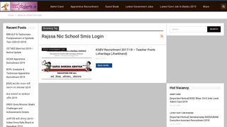 
                            11. rajssa nic school smis login Archives - Latest Govt. Job News Alerts ...