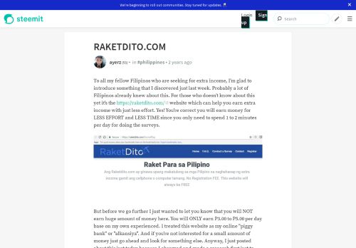 
                            6. RAKETDITO.COM — Steemit