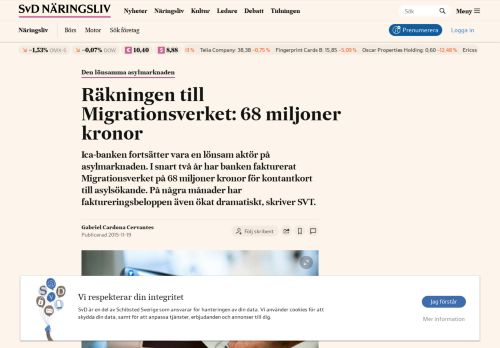 
                            7. Räkningen till Migrationsverket: 68 miljoner kronor | SvD