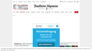 
                            6. Rakuten aktuell: News der FAZ zum Online-Händler