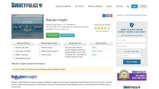 
                            11. Rakuten Insight Ranking and Reviews - SurveyPolice