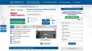 
                            5. Rakuten Marketing Affiliate Reviews: Overview, Pricing and Features