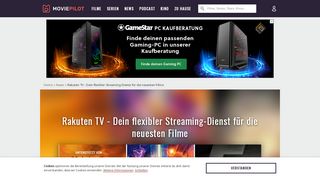 
                            11. Rakuten TV - Dein flexibler Streaming-Dienst für die neuesten Filme