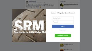 
                            4. Rallye Saar-Ost - Ab Samstag könnt ihr bei ZNTS.de eure... | Facebook