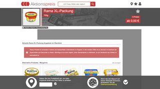 
                            1. Rama XL-Packung Angebote 700g | Aktionspreis.de