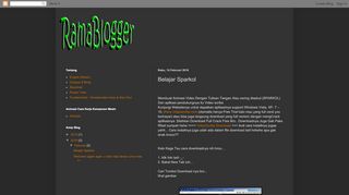 
                            11. RamaBlogger: Belajar Sparkol