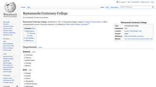 
                            11. Ramananda Centenary College - Wikipedia