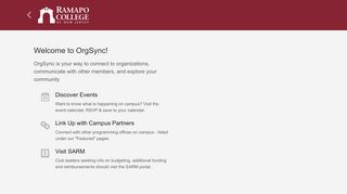 
                            7. Ramapo College | OrgSync
