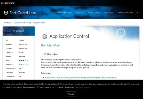 
                            10. Rambler.Mail | FortiGuard