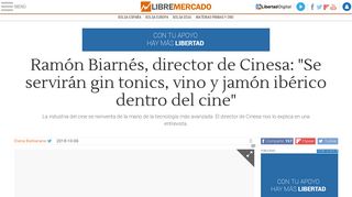 
                            10. Ramón Biarnés, director de Cinesa: 