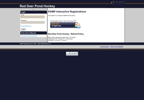 
                            1. RAMP Interactive Registrations - Red Deer Pond Hockey