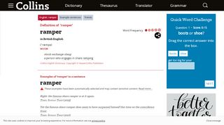 
                            6. Ramper definition and meaning | Collins English Dictionary
