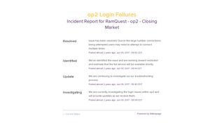 
                            6. RamQuest - op2 - Closing Market Status - op2 Login Failures