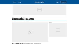 
                            9. Ramsdal-sagen - Kristeligt Dagblad