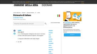 
                            12. Randa: Definizione e significato di Randa – Dizionario italiano ...