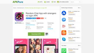 
                            10. Random Chat App with strangers no login APK download | APKPure ...