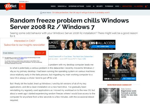 
                            12. Random freeze problem chills Windows Server 2008 R2 / Windows 7 ...