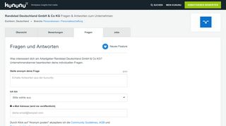 
                            7. Randstad Deutschland GmbH & Co KG Fragen & Antworten zum ...
