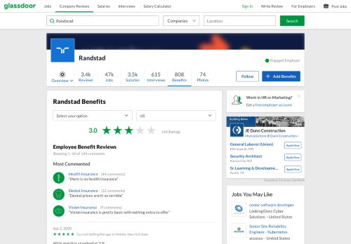 
                            8. Randstad Employee Benefits and Perks | Glassdoor