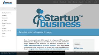 
                            9. Randstad entra nel capitale di twago - Startup Business