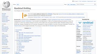 
                            12. Randstad Holding - Wikipedia