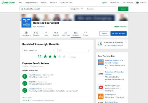 
                            10. Randstad Sourceright Employee Benefits and Perks | Glassdoor