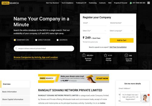 
                            10. Rangaut Sohanu Network Private Limited | Vakilsearch