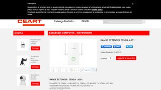 
                            13. RANGE EXTENDER TENDA A301 - Ceart Torino