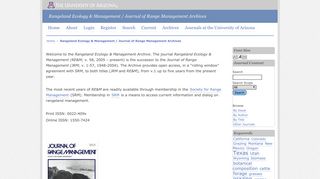 
                            5. Rangeland Ecology & Management / Journal of Range Management ...