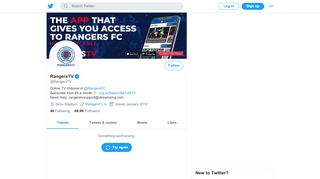 
                            4. RangersTV (@RangersTV) | Twitter