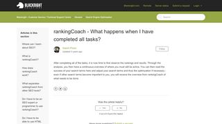 
                            4. rankingCoach - What happens when I have completed all tasks ...
