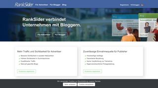 
                            1. RankSider: Marktplatz für Social Media & Influencer Marketing