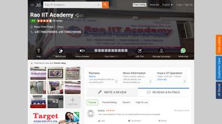 
                            7. Rao IIT Academy, Mayur Vihar Phase 1 - IIT Tutorials in Delhi - Justdial