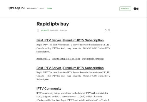 
                            7. Rapid iptv buy – Iptv App PC – Medium