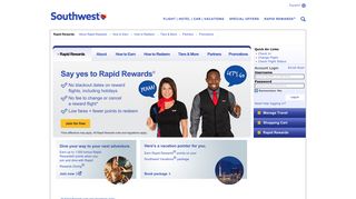 
                            8. Rapid Rewards - Southwest Airlines