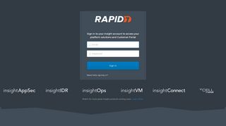 
                            12. Rapid7 - Login