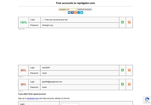 
                            12. rapidgator.com - free accounts, logins and passwords