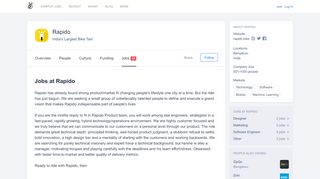 
                            10. Rapido Jobs - AngelList