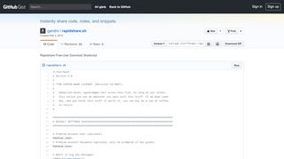 
                            10. Rapidshare Free-User Download Shellscript · GitHub