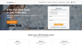 
                            2. RapidTax | File 2018 Taxes Online Today | Free Tax Advice