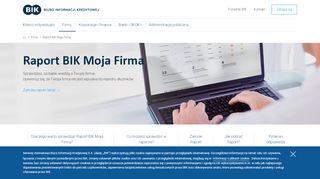 
                            8. Raport BIK Moja Firma | Biuro Informacji Kredytowej - BIK-u