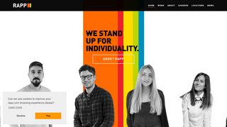 
                            8. RAPP.com: WE ARE FIERCELY INDIVIDUAL