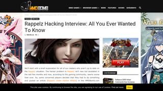 
                            10. Rappelz Hacking Interview: All You Ever Wanted To Know - MMO Bomb