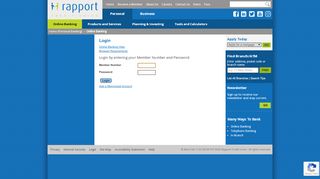 
                            3. Rapport Credit Union - Online Banking