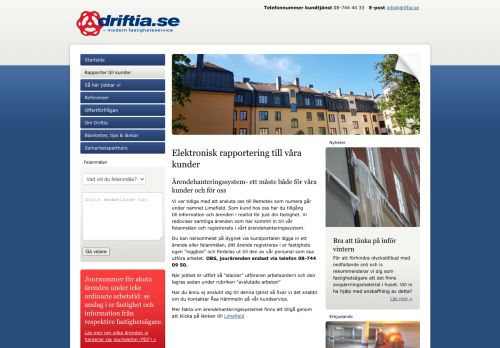 
                            7. Rapporter till kunder - Driftia förvaltning