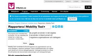 
                            13. Rapportera i Mobility Tool+ | Erasmus+ mobilitet skola | Utbyten.se