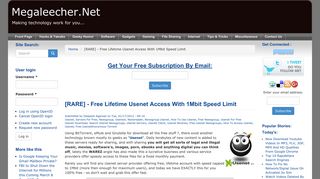 
                            8. [RARE] - Free Lifetime Usenet Access With 1Mbit Speed Limit ...
